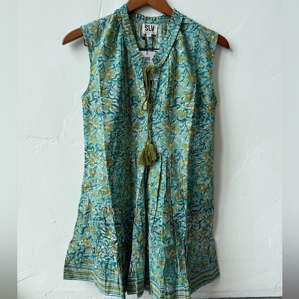Sur La Vague cap sleeve mini dress size P